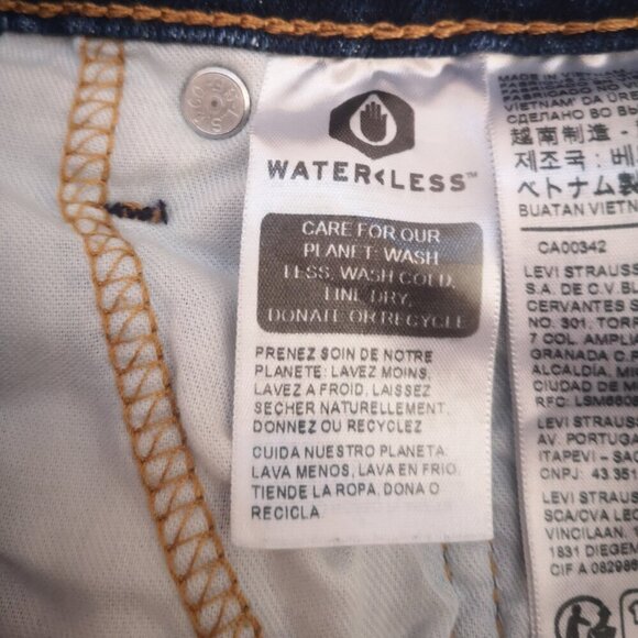 Levi's 512 Men's Size 32 Waist Medium Wash Slim Fit Blue Jeans - Picture 7 of 13